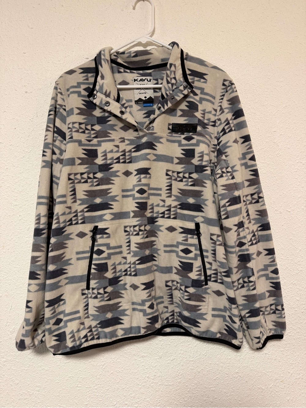 Kavu Men's Gray Cavanaugh Fleece Pullover XL